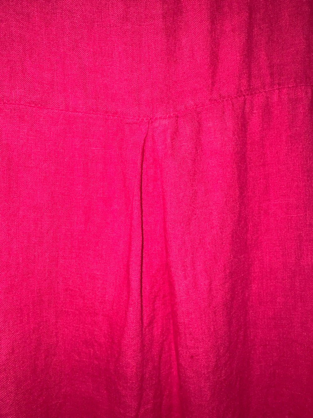 Italian Linen Top Pink Lace Hem Boho Tunic Made in Italy Small - Picture 6 of 7